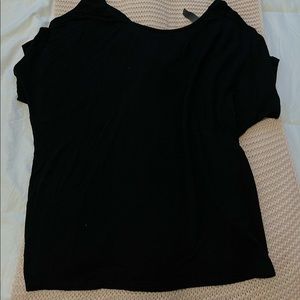 black top with back opening